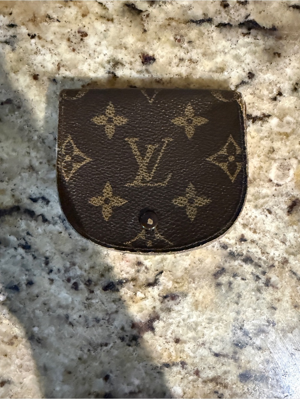 Louis Vuitton Monogram Canvas Coin Pouch in Brown and Tan